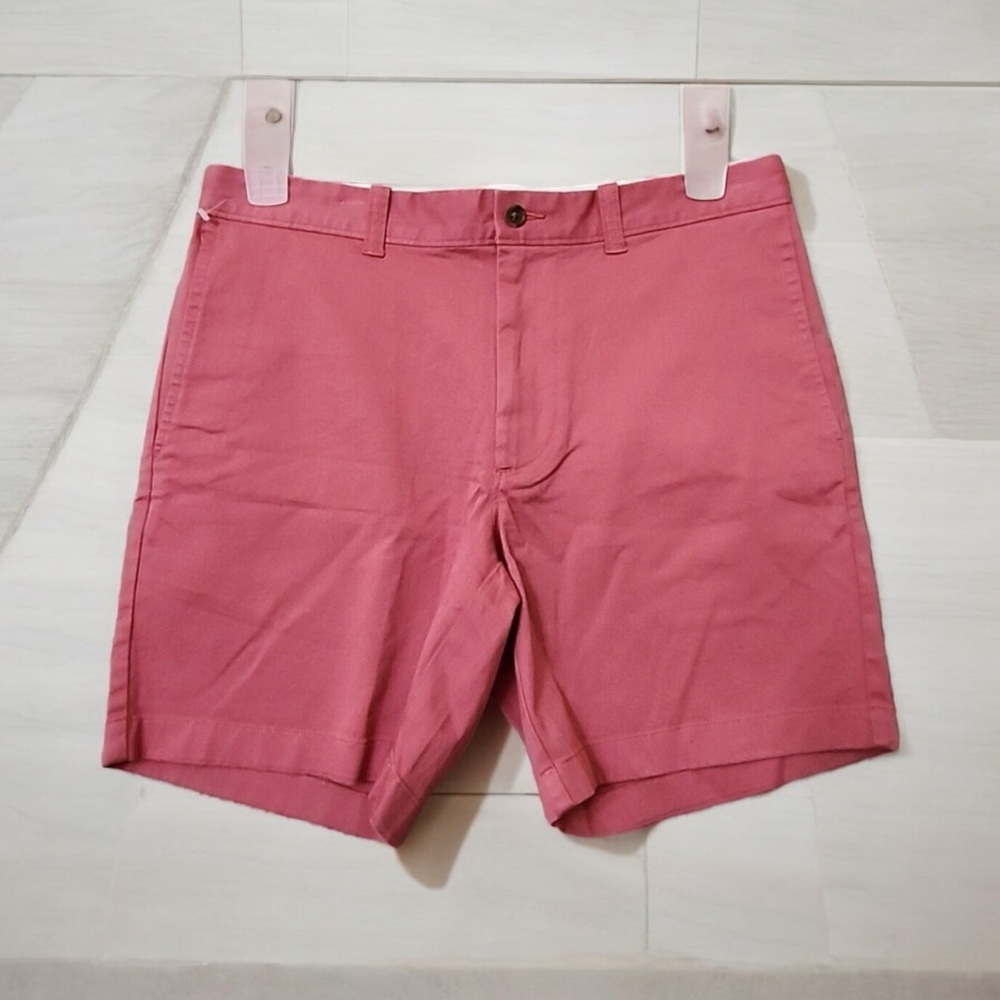 J Crew Mercantile Flex Chino‎ Shorts Mens 36 Pink Twill Flat Front Casual
